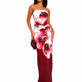 Robe bustier imprimé floral