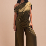 Ensemble drapé olive